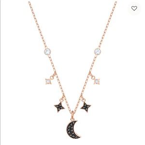 Swarovski moon and star symbolic necklace